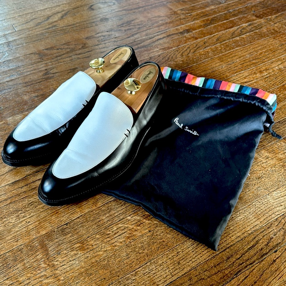 Paul Smith Two Tone Leather Loafers w/ dust bag